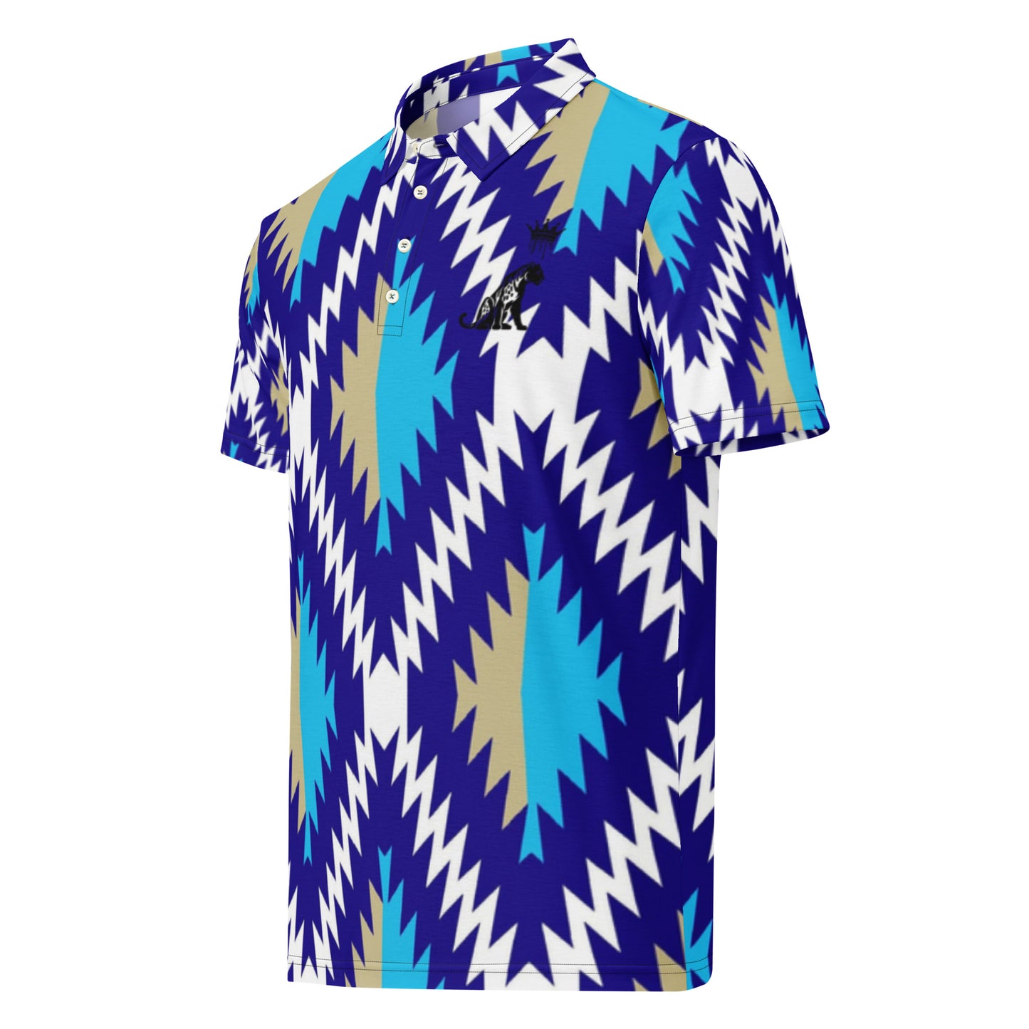 “Blue Diamonds” (Men’s slim fit polo)